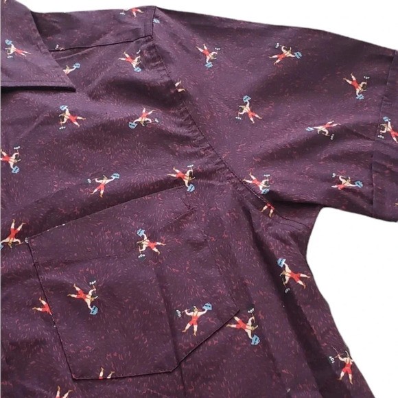 Haggar Weightlifter Button Down Shirt S - Picture 2 of 4